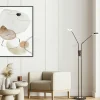 Fischer & Honsel LED-Stehleuchte 2flg schwarz^ Stehleuchten
