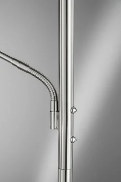 Fischer & Honsel LED-Stehleuchte 2flg silberfarben^ Stehleuchten