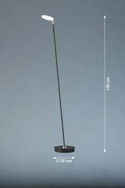 Stehleuchten>Fischer & Honsel LED-Stehleuchte 1flg schwarz