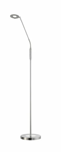 Stehleuchten>Fischer & Honsel LED-Stehleuchte 1flg silberfarben