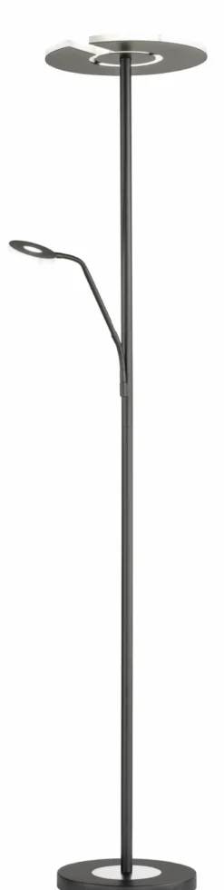 Fischer & Honsel LED-Stehleuchte 2flg schwarz^ Stehleuchten