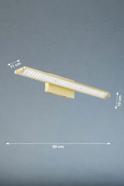 Wandleuchten>Fischer & Honsel LED-Wandleuchte 1flg goldfarben