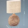 Fischer & Honsel Tischleuchte 1flg braun^ Tischleuchten|Schreibtischlampen