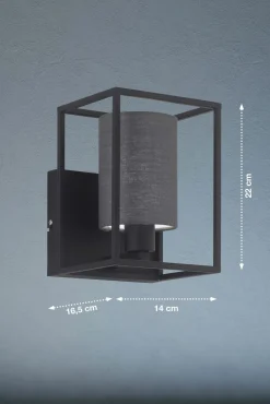 Wandleuchten>Fischer & Honsel Wandleuchte 1flg schwarz