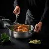 Fissler Bratentopf 24cm silberfarben^ Töpfe
