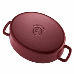 Fissler Bräter oval 33cm rot^ Bräter & Schmortöpfe
