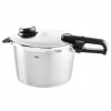 Schnellkochtöpfe>Fissler Schnellkochtopf 8l silberfarben