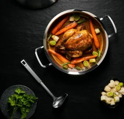 Küchenhelfer>Fissler Schöpflöffel 29,5cm silberfarben