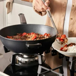 Fissler Stielwok 32cm grau^ Woks