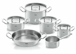 Fissler Topfset 5tlg + Gratis Pfanne silberfarben^ Topfsets
