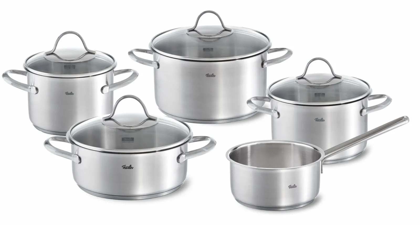 Topfsets>Fissler Topfset 5tlg silberfarben