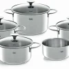 Fissler Topfset 5tlg silberfarben^ Topfsets
