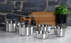Fissler Topfset 5tlg silberfarben^ Topfsets