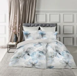 Fleuresse Mako-Satin-Wende-Bettwäsche blau^ Satin
