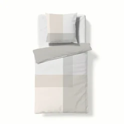 Fleuresse Mako-Satin-Wende-Bettwäsche mehrfarbiggrauweiß^ Satin