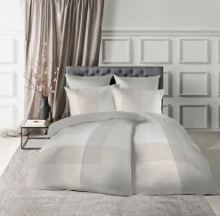 Fleuresse Mako-Satin-Wende-Bettwäsche mehrfarbiggrauweiß^ Satin