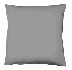 Satin>Fleuresse Uni-Satin-Bettwäsche grau