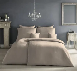 Fleuresse Uni-Satin-Bettwäsche grau^ Satin