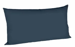 Kopfkissenbezüge|Satin>Fleuresse Uni-Satin-Kissenbezug blau
