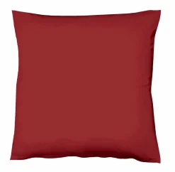 Fleuresse Uni-Satin-Kissenbezug rot^ Kopfkissenbezüge|Satin