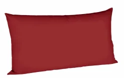 Fleuresse Uni-Satin-Kissenbezug rot^ Kopfkissenbezüge|Satin