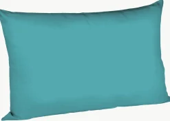 Kopfkissenbezüge|Satin>Fleuresse Uni-Satin-Kissenbezug blau