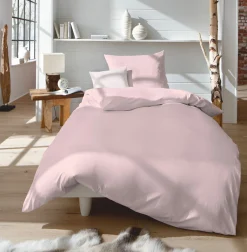 Fleuresse Uni-Satin-Kissenbezug pink^ Kopfkissenbezüge|Satin