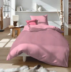 Kopfkissenbezüge|Satin>Fleuresse Uni-Satin-Kissenbezug pink