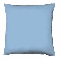 Fleuresse Uni-Satin-Kissenbezug blau^ Kopfkissenbezüge|Satin