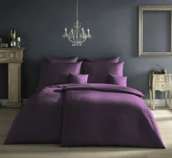 Kopfkissenbezüge|Satin>Fleuresse Uni-Satin-Kissenbezug violett