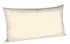 Kopfkissenbezüge|Satin>Fleuresse Uni-Satin-Kissenbezug beige