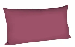 Kopfkissenbezüge|Satin>Fleuresse Uni-Satin-Kissenbezug rot