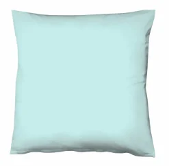 Fleuresse Uni-Satin-Kissenbezug blau^ Kopfkissenbezüge|Satin