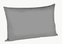 Kopfkissenbezüge|Satin>Fleuresse Uni-Satin-Kissenbezug grau