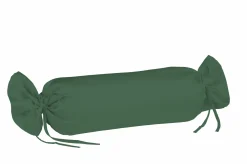 Kopfkissenbezüge|Satin>Fleuresse Uni-Satin-Nackenrollenbezug grün