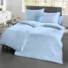 Fleuresse Uni-Satin-Nackenrollenbezug blau^ Kopfkissenbezüge|Satin
