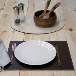 Freeform Tischset eckig 40x30cm beigebraun^ Tischsets