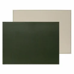 Tischsets>Freeform Tischset eckig 40x30cm grünbeige