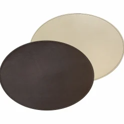 Freeform Tischset oval 45x34cm beigebraun^ Tischsets