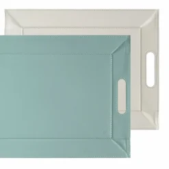 Freeform Wendetablett 45x35cm beigegrünblau^ Dekoration|Tabletts
