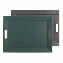 Dekoration|Tabletts>Freeform Wendetablett 45x35cm grüngrau