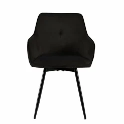 4-Fuß Stuhl drehbar schwarz^ Esszimmerstühle
