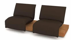 Funktionselement 2-sitzig braun^ Sofas & Couches