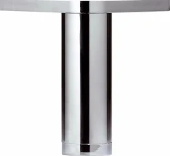 Badmöbel> Fuß-Set silberfarben