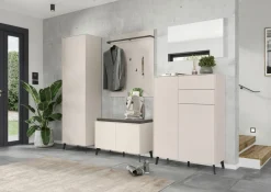 Garderobenschrank beige^ Garderoben