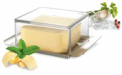 Gefu Butterdose 125g silberfarben^ Serviergeschirr