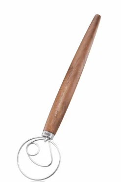 Küchenhelfer>Gefu Dänischer Schneebesen silberfarbenbraun
