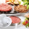 Küchenzubehör>Gefu Hamburgerpresse silberfarben