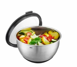 Schüsseln & Schalen>Gefu Schüssel m. Deckel 2,5l schwarz