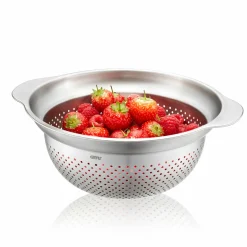 Küchenzubehör>Gefu Seiher 23cm silberfarben